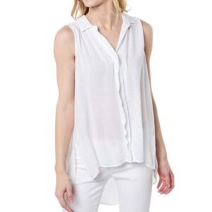 Express White Sleeveless Blouse